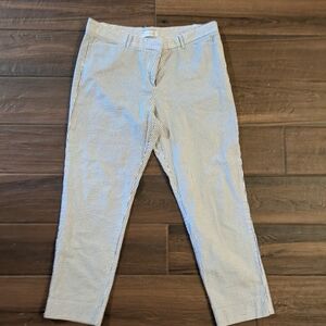 GAP Women's Blue and White Striped Pant